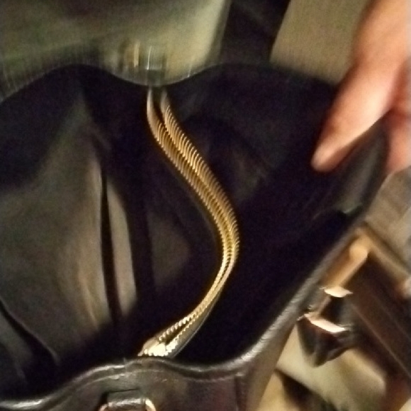 Coach Black Leather "Margot" Satchel Bag - Picture 7 of 13